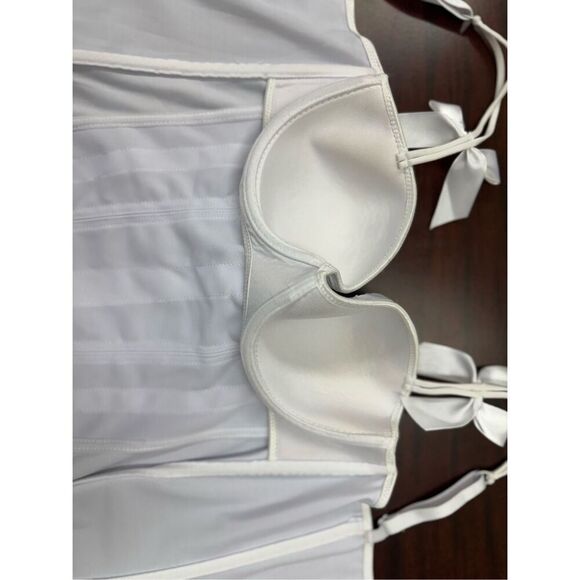 NWT Hot Topic Morbid Threads White Corset Size Medium - Picture 6 of 8